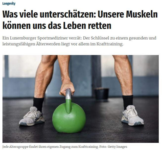 Wort.lu – Was viele unterschätzen: Unsere Muskeln können uns das Leben retten 